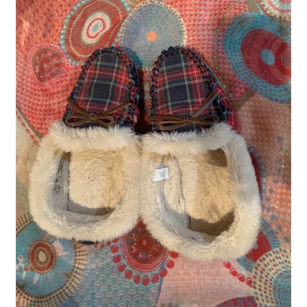 J. Crew | winter plaid moccasins